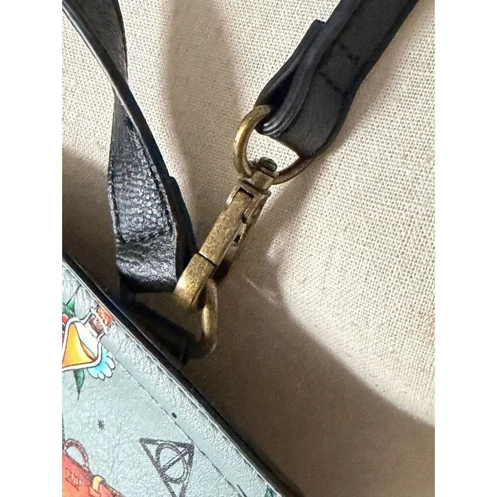 Harry Potter x Loungefly Hogwarts Tattoo Print Satchel Handbag Crossbody Bag